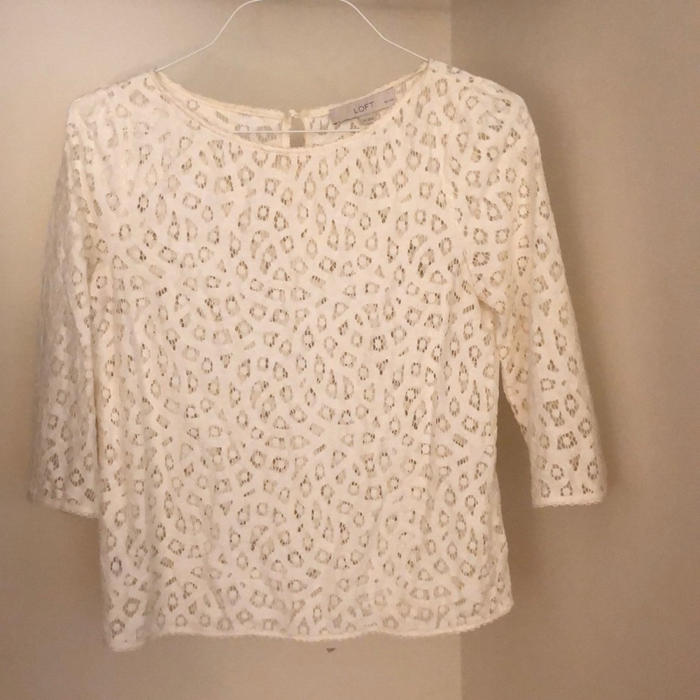 Lace Loft Cream Blouse